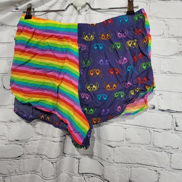 Disney Rainbow Stitch satin sleep shorts - Picture 2 of 3